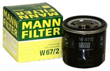MANN-FILTER масляный фильтр W67/2