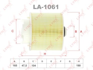 LYNXauto воздушный фильтр LA-1061 купить,NaN