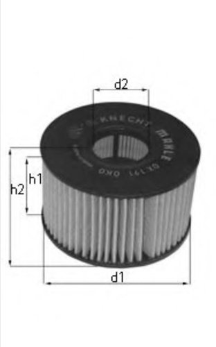 MAHLE масляный фильтр OX 341D
