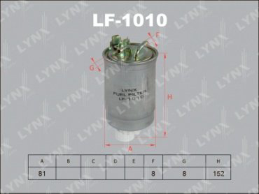 LYNXauto топливный фильтр LF-1010