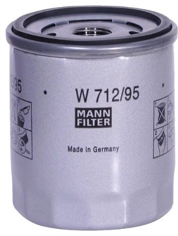 MANN-FILTER масляный фильтр W712/95