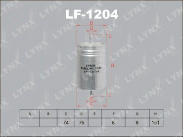 LYNXauto топливный фильтр LF-1204
