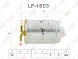 LYNXauto топливный фильтр LF-1603
