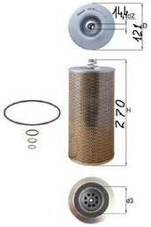 MAHLE масляный фильтр OX69D