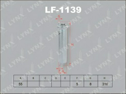 LYNXauto топливный фильтр LF-1139