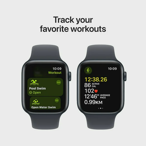 Смарт-Часы Apple Watch SE 2024 GPS 40mm Midnight Aluminium Case with Midnight Sport Band S/M MXE73QI/A