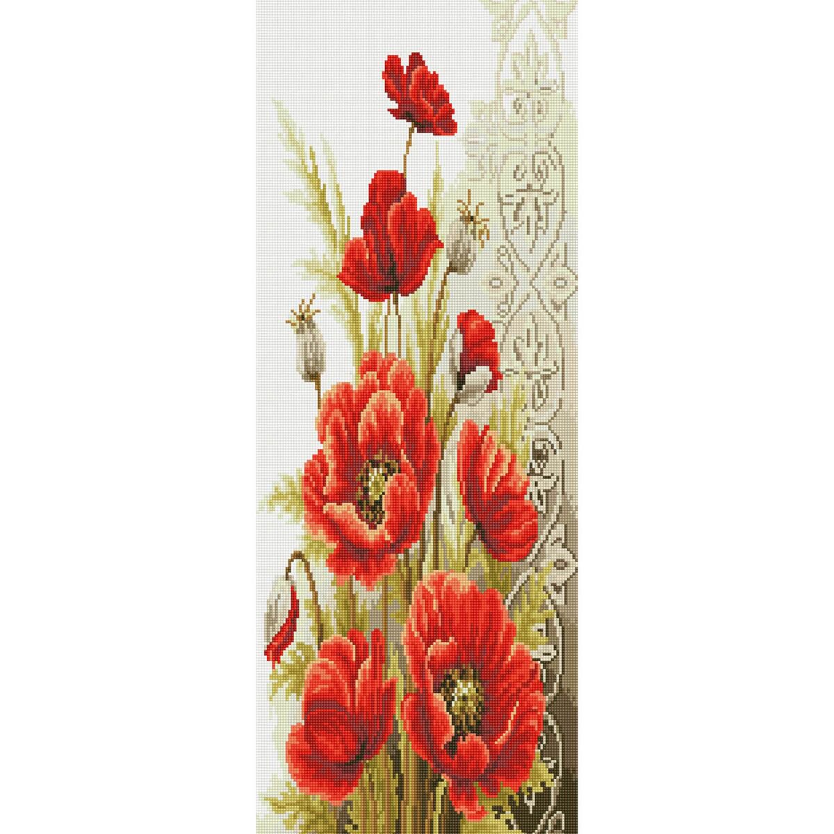 Алмазная мозаика Molly Горный мак 35х90 25 цветов купить,NaN