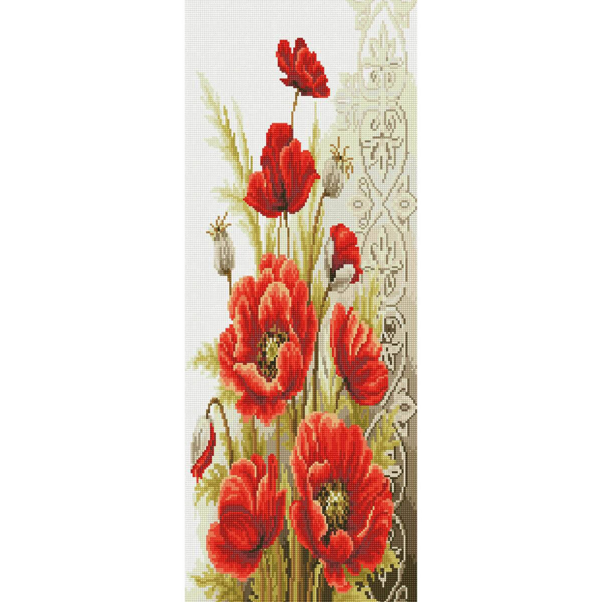 Алмазная мозаика Molly Горный мак 35х90 25 цветов купить,NaN