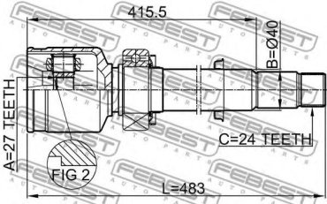 FEBEST шрус 0111-GSV40RH купить,NaN