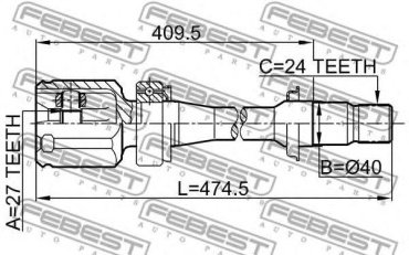 FEBEST шрус 0111-ACV30RH