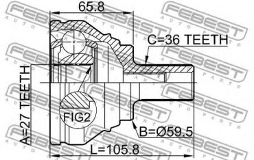 FEBEST шрус 2310-031 купить,NaN