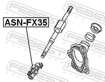 FEBEST Вал Сошки Рулевого Управления ASNFX35 купить,NaN