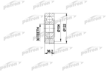 PATRON шрус внутренний PCV3540 купить,NaN