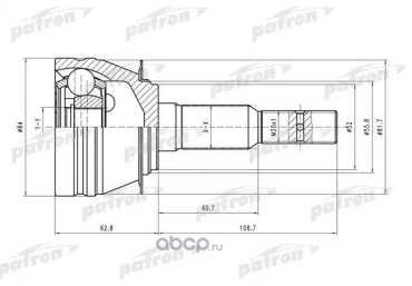 PATRON шрус наружный PCV1311 купить,NaN