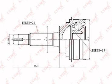 LYNX шрус CO-7507 купить,NaN