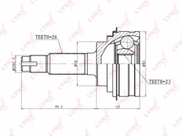 LYNX шрус CO-7507 купить,NaN