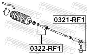 FEBEST рулевая тяга 0322-RF1 купить,NaN