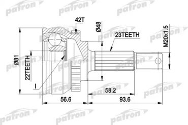 PATRON шрус PCV1193 купить,NaN