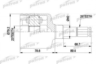 PATRON шрус PCV5029 купить,NaN
