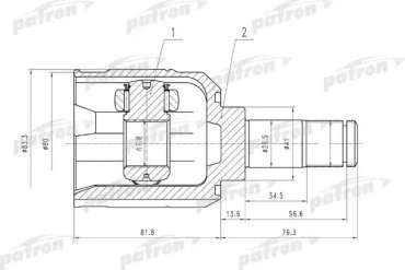 PATRON шрус PCV5008 купить,NaN