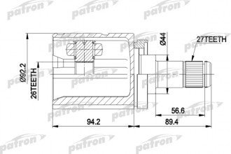 PATRON шрус PCV1313 купить,NaN