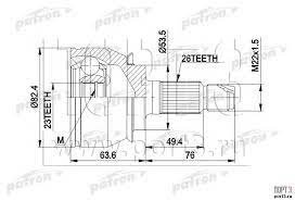 PATRON шрус PCV1001 купить,NaN