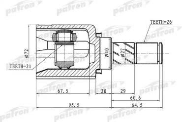 PATRON шрус PCV1409