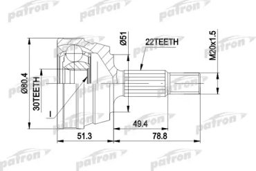 PATRON шрус PCV1096 купить,NaN