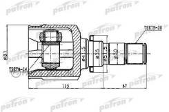 PATRON шрус PCV1139