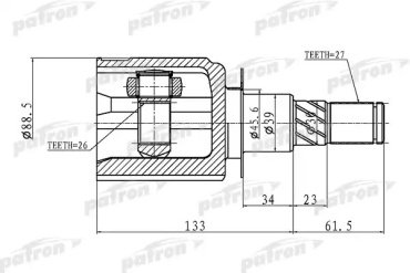 PATRON шрус PCV1410 купить,NaN