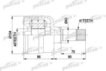 PATRON шрус PCV5021 купить,NaN