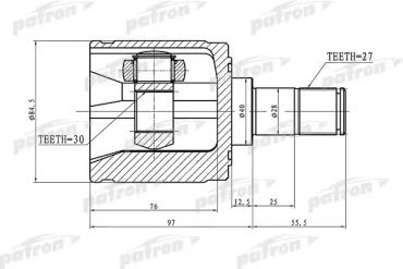 PATRON шрус PCV1340 купить,NaN