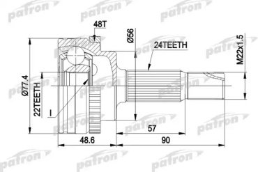 PATRON шрус PCV1447 купить,NaN