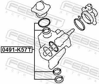 FEBEST Ремкомплект, Рулевой Механизм 0491-K57T купить,NaN