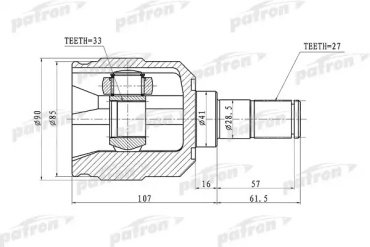 PATRON шрус PCV1355 купить,NaN