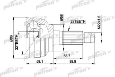 PATRON шрус PCV3021 купить,NaN