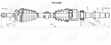 SAT привод колеса в сборе TO-5-267 купить,NaN