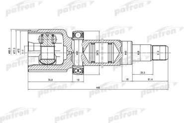 PATRON шрус PCV5036