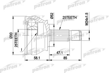 PATRON шрус PCV1032 купить,NaN