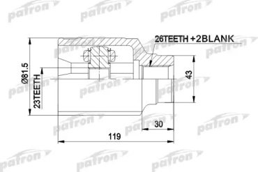 PATRON шрус PCV8301 купить,NaN