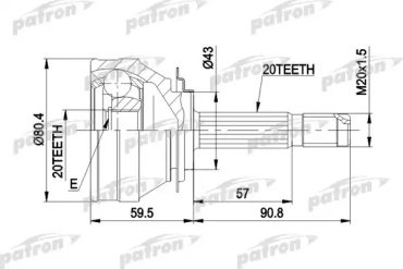 PATRON шрус PCV1019 купить,NaN