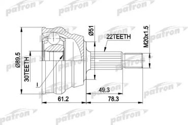 PATRON шрус PCV1050 купить,NaN