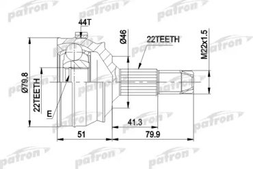 PATRON шрус PCV1227 купить,NaN