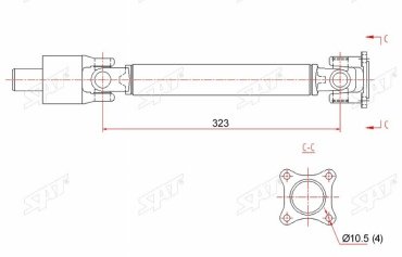 SAT вал карданный ST-123-0002 купить,NaN