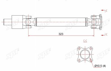 SAT вал карданный ST-123-0002 купить,NaN