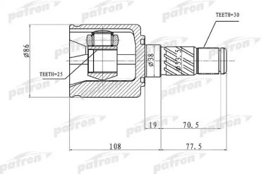 PATRON шрус PCV1357 купить,NaN