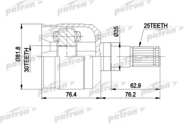 PATRON шрус PCV5009 купить,NaN