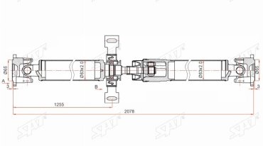 SAT вал карданный ST-320003602R купить,NaN