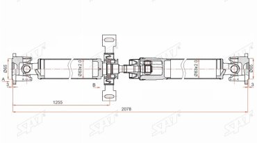 SAT вал карданный ST-320003602R купить,NaN