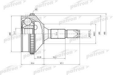 PATRON шрус наружный PCV2056 купить,NaN